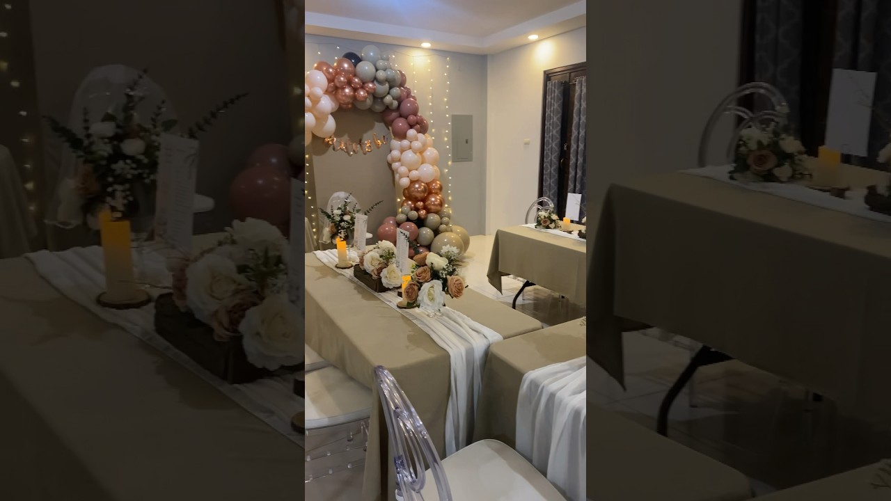 DIY Bridal Shower Decor #bridalshower #diybaloonarch