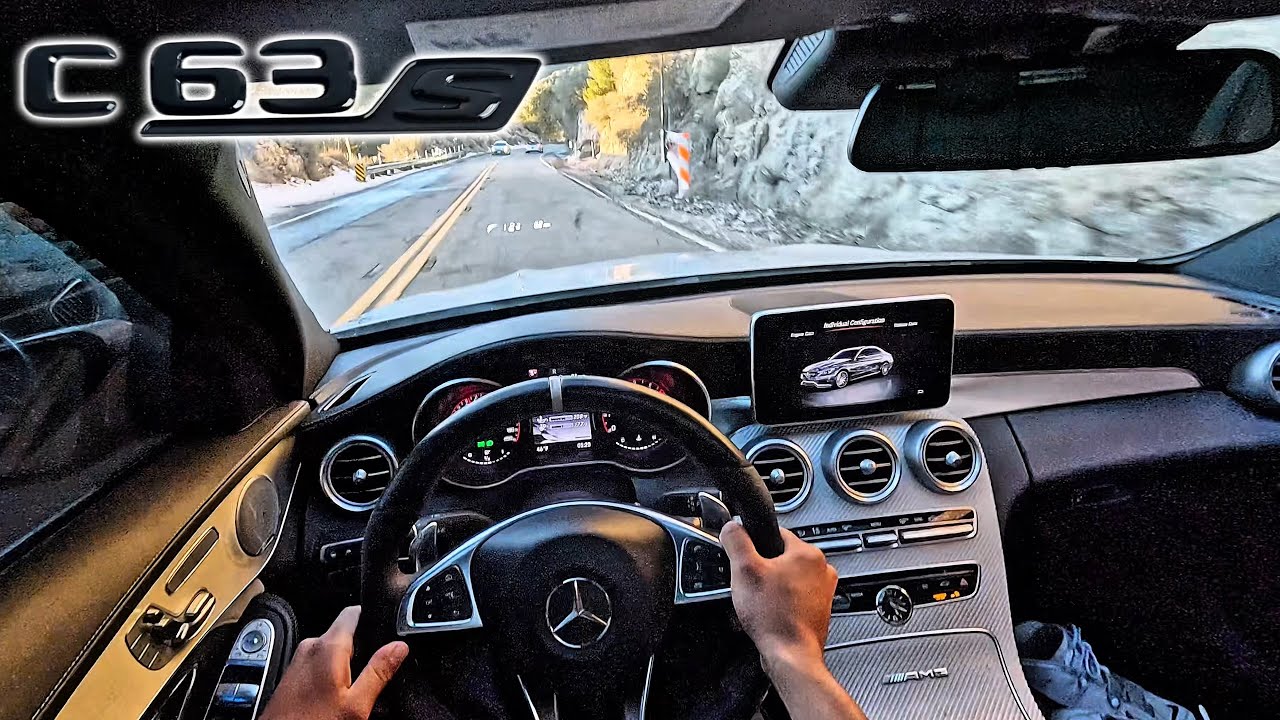 PUSHING MY V8 BITURBO AMG AT THE CANYONS!!