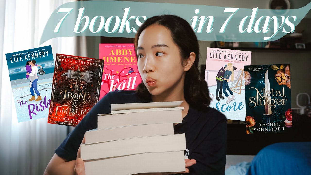 читаю по книге в день целую неделю! (в попытке достичь своей цели по чтению на GoodReads 🤓)
