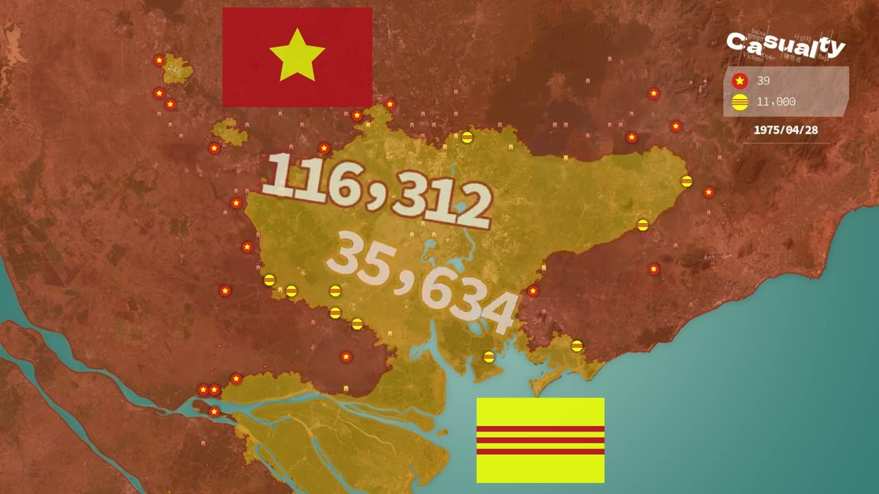 Fall of Saigon (1975) Using Google Maps | End of the Vietnam War