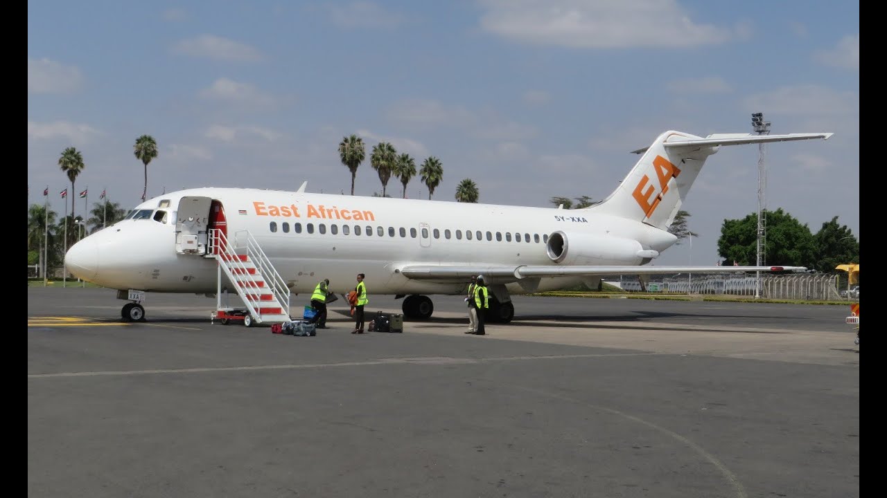 FlySAX DC-9-14 5Y-XXA Flight, Nairobi to Mombasa, 04JUL14