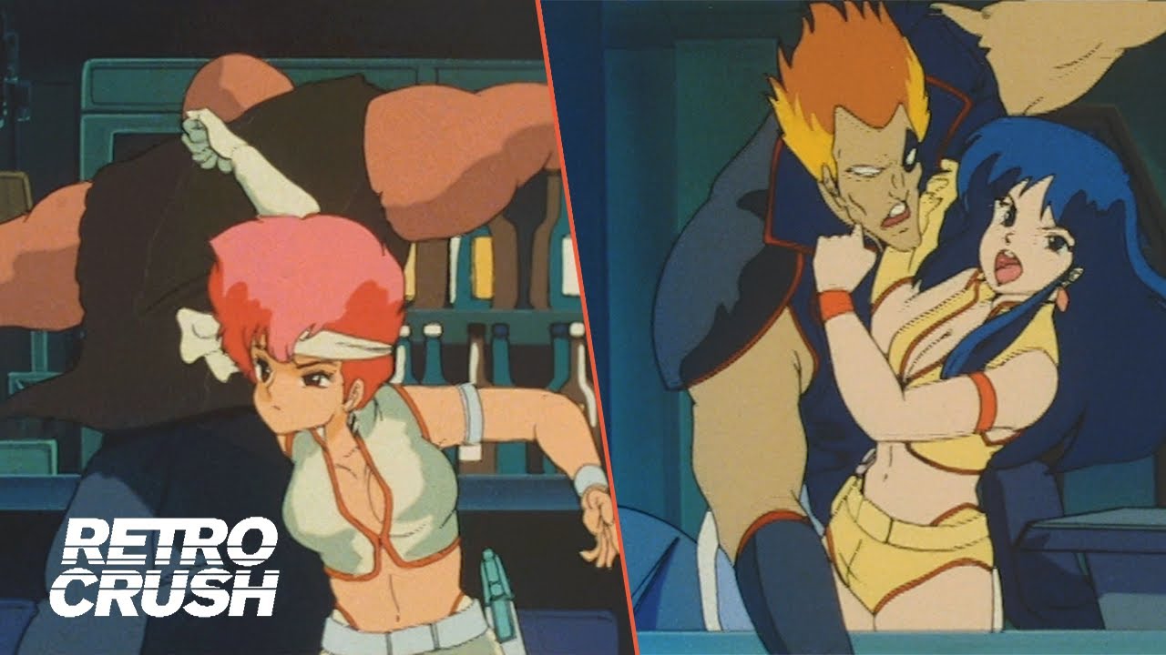 The girls teach the hooligans some lesson | Dirty Pair (1985)