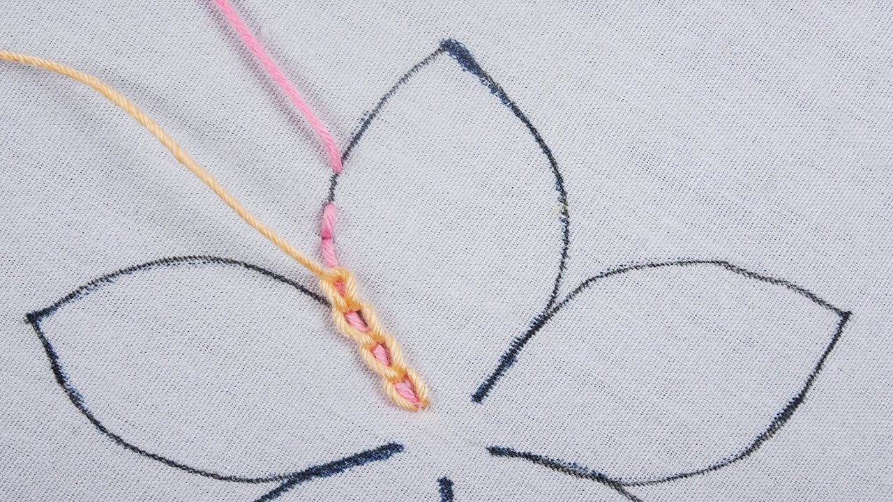 Hand embroidery new masterpiece needle art floral design with easy following tutorial by RoseWorld
