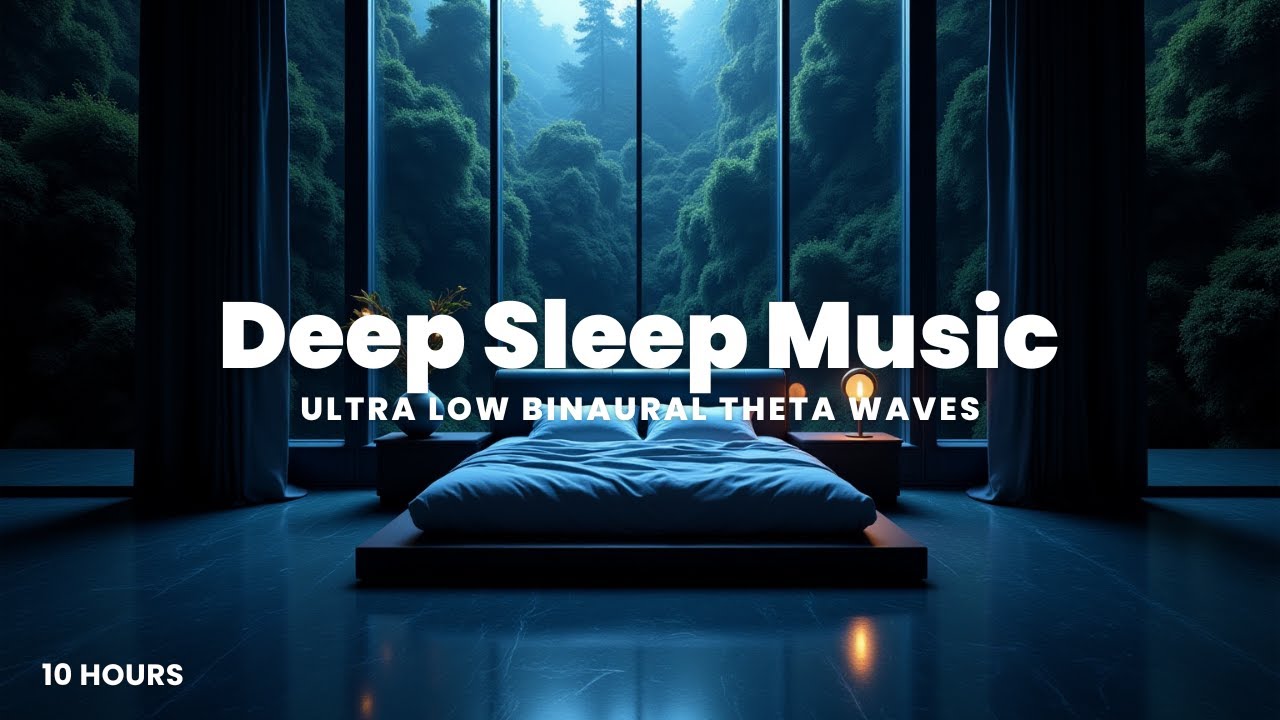 Deepest Sleep Music ✦ Ultra Low Binaural Theta Waves (4-7 Hz) ✦ Melatonin Release