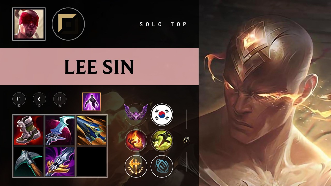Lee Sin Top vs Gangplank - KR Master Patch 26.08