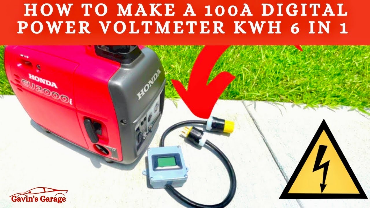 HOW to build a Digital Electric Monitor Volts, Amps, KWH, PF, Hertz for your Generator