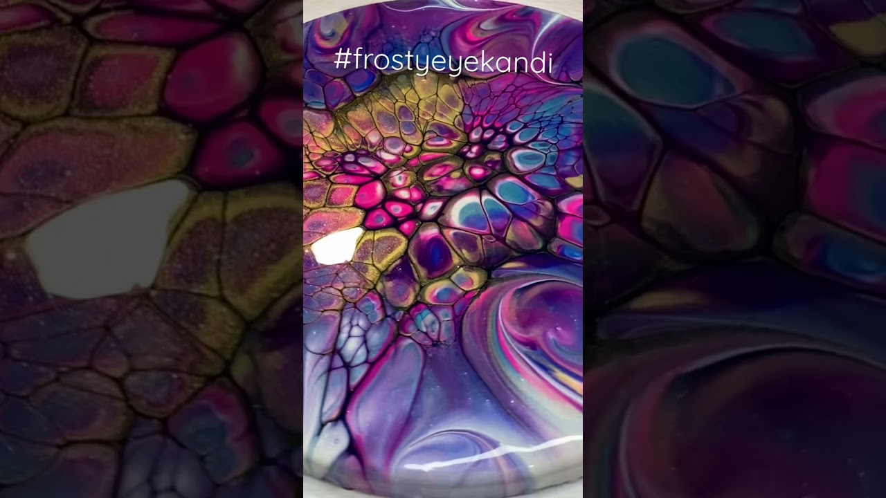 Short #4 Acrylic Bloom Fluid Art #sheleeart #bloom #artislife