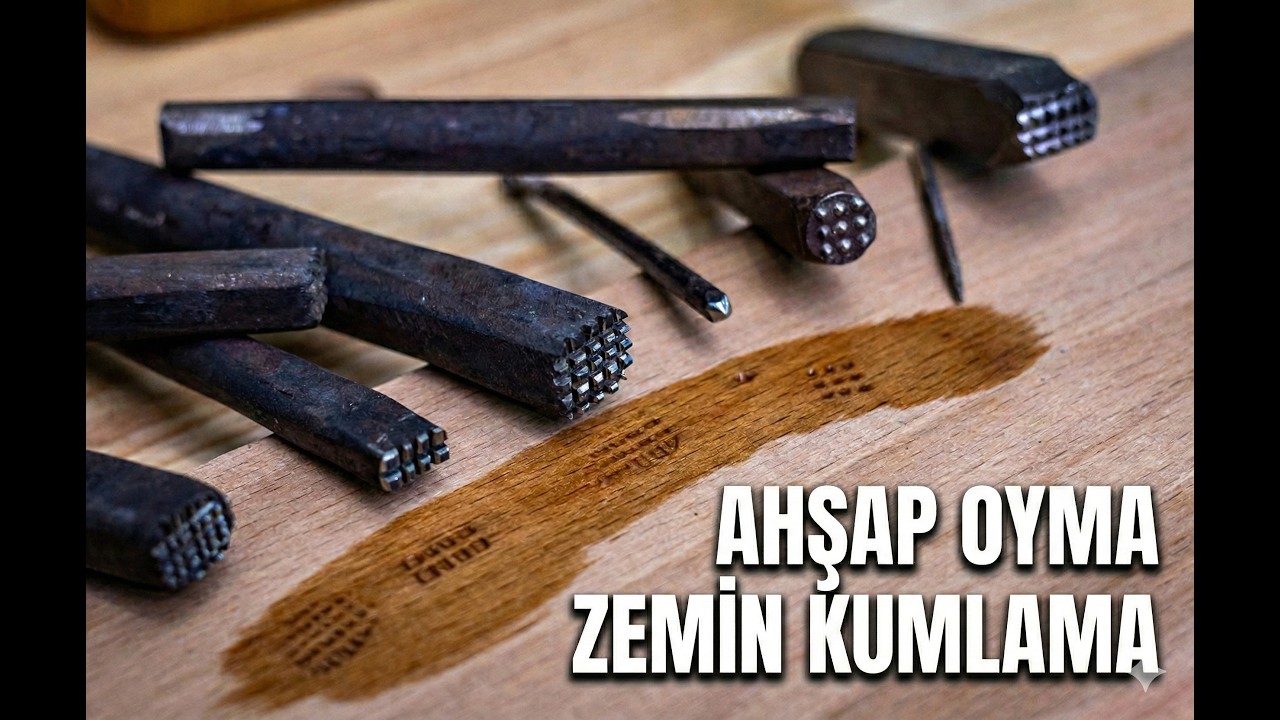 AHŞAP OYMA TEKNİKLERİ: Zemin kumlama noktalama nası yapılır?
