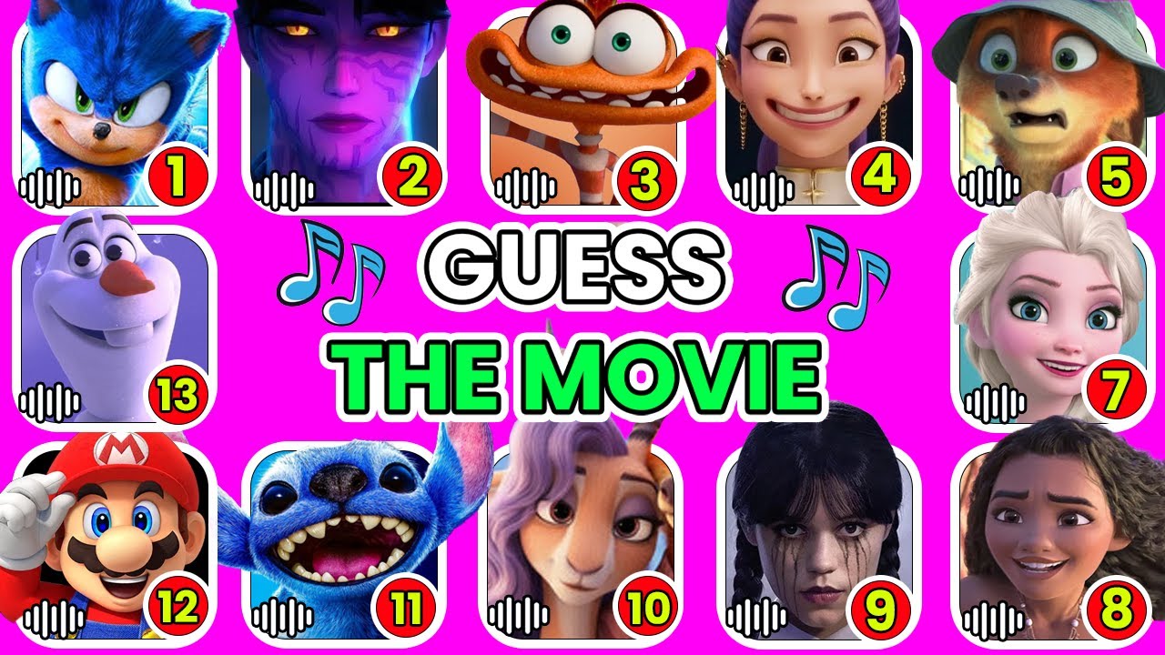 Guess the Movie by the Song 🎬🎶 Kpop Demon Hunters, Freddy, Wednesday, Minecraft...⛏️ Movie Quiz