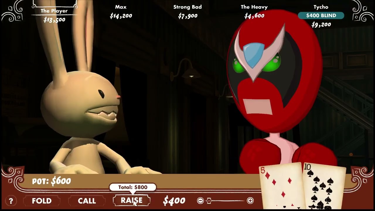 Binging the original Poker Night at the Inventory in preparation for the Remaster