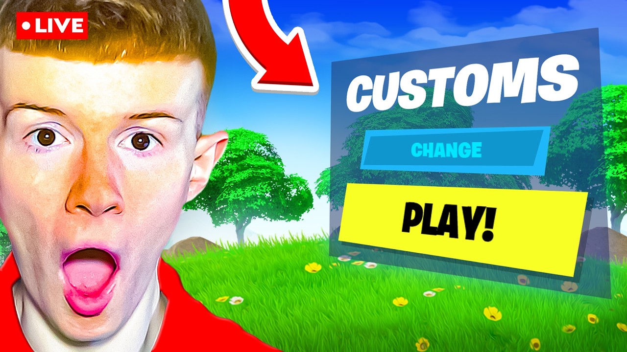 🔴 LIVE - FORTNITE VBUCK CUSTOMS AND LIVE EVENT! (Power Hour & More)