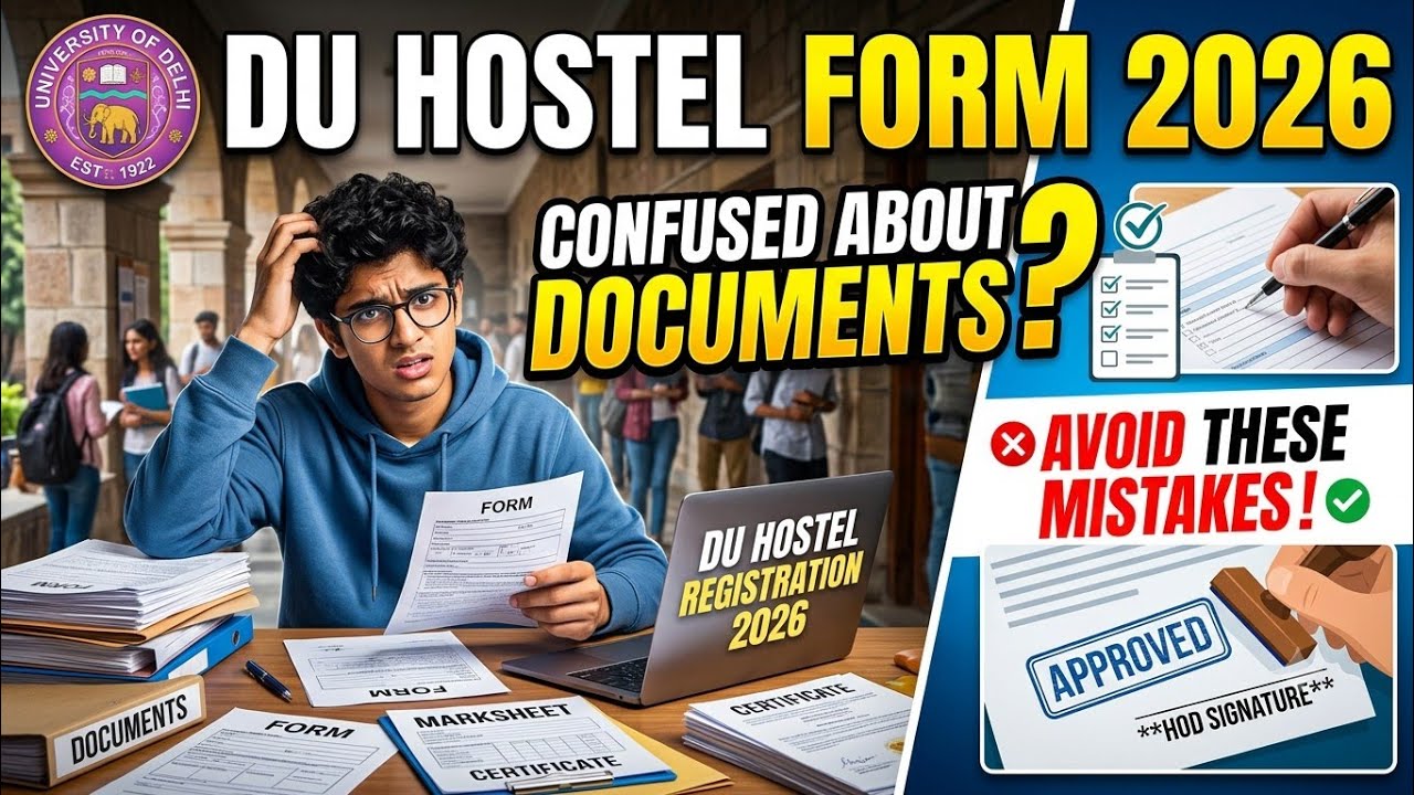 Complete Documents Guide | DU Hostel form 2026 | Documents Required? | Amrita Chauhan #duhostel