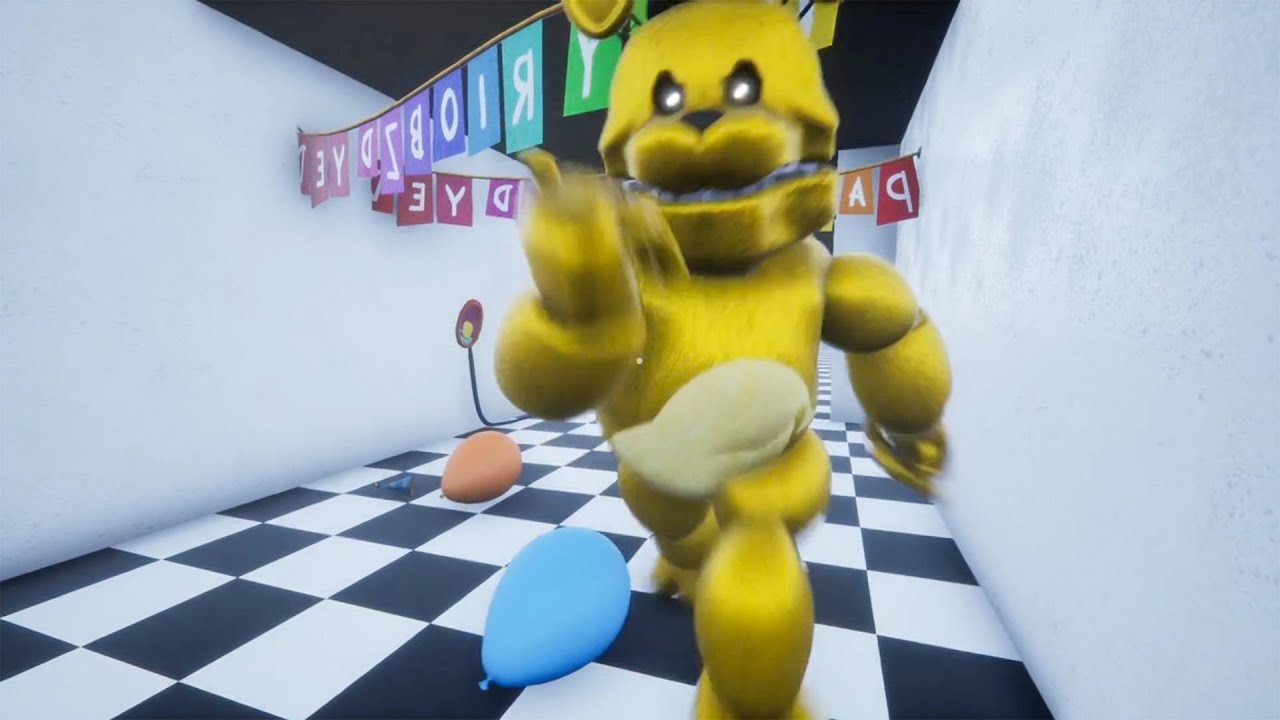 FAST FREDBEAR but FNAF 2 Pizzeria in Hello Neighbor!