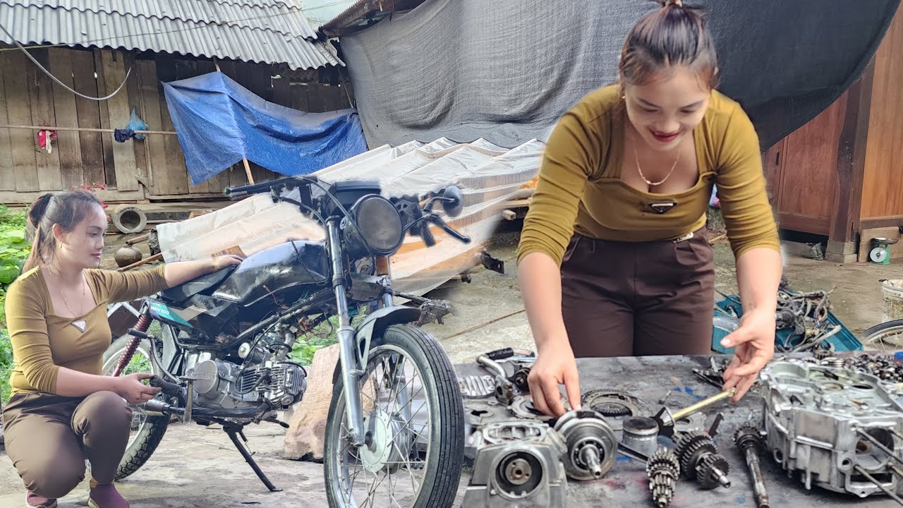 TIMELAPSE: 180 minutes of a genius girl repairing and restoring machines
