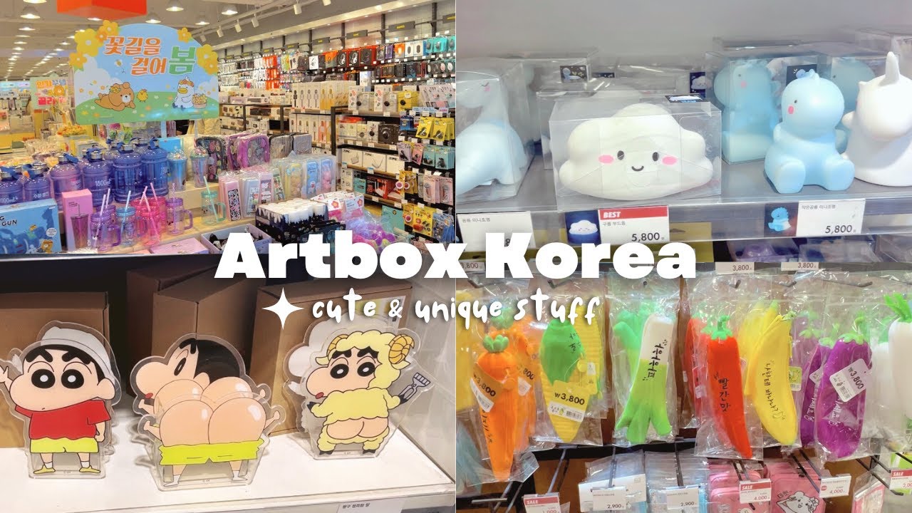 Artbox Korea tour 🧸 Cute and unique stuffs