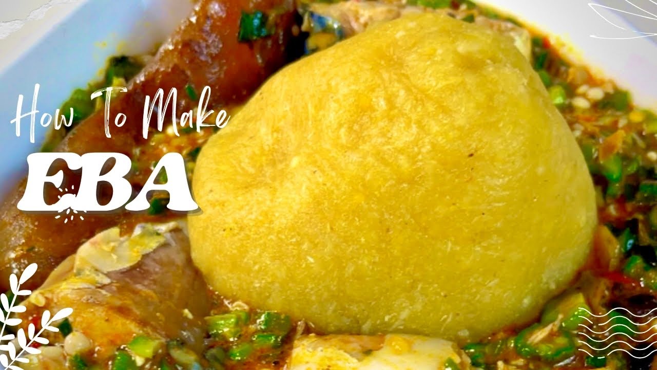 HOW TO MAKE YELLOW GARRI / EBA / UZOMS KITCHEN