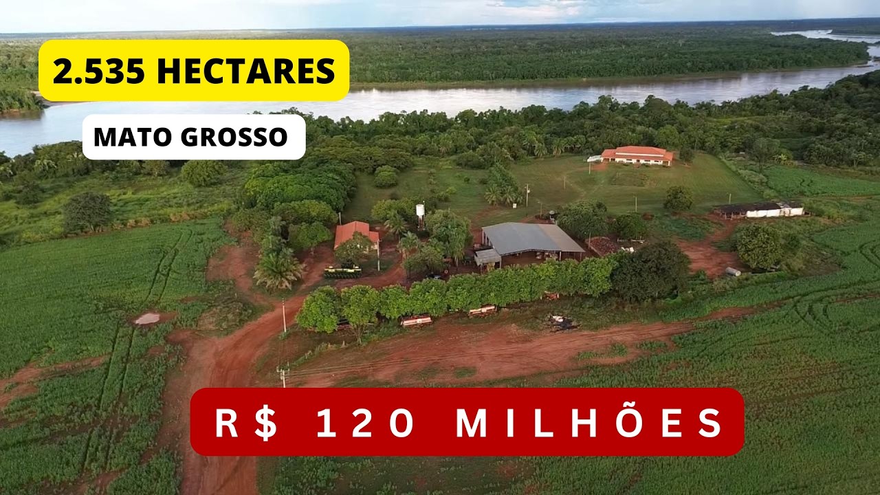 Fazenda pronta à venda com 2.535 Ha em Cocalinho-MT | 100% Plana, Irrigável e Produção Ativa