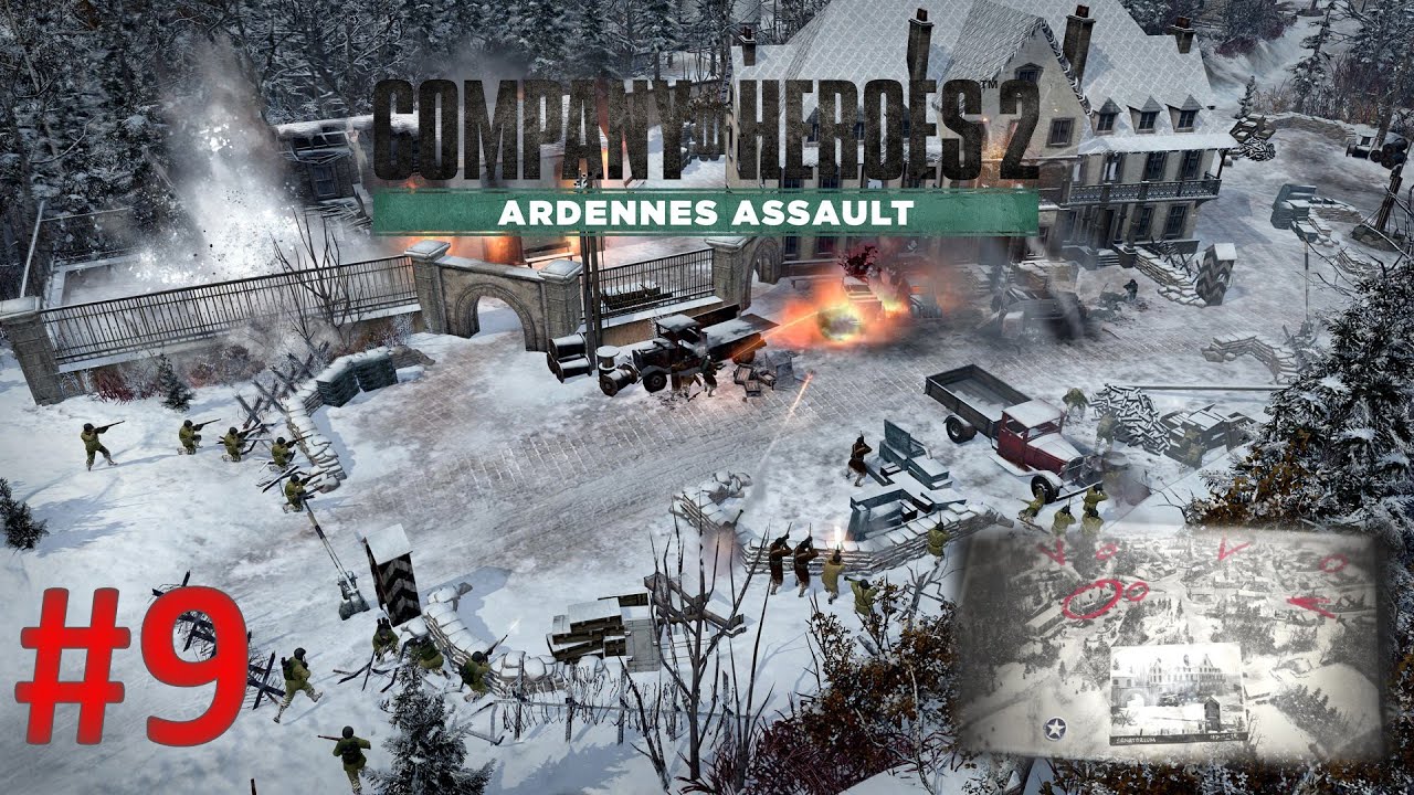 Company of Heroes 2 Ardennes Assault Playthrough Part 9: Stoumont [Hard Difficulty]