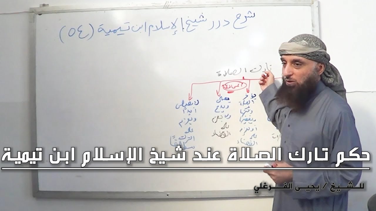 حكم تارك الصلاة عند ابن  تيمية
