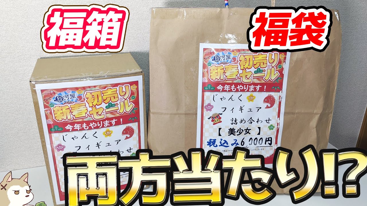 福袋と福箱で中身何が違うの？ジャンクフィギュア福袋(箱)開けてみた