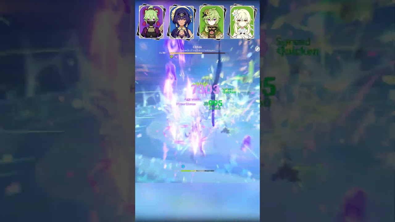 Candace F2P Friendly Hyperbloom Team VS Childe #shorts