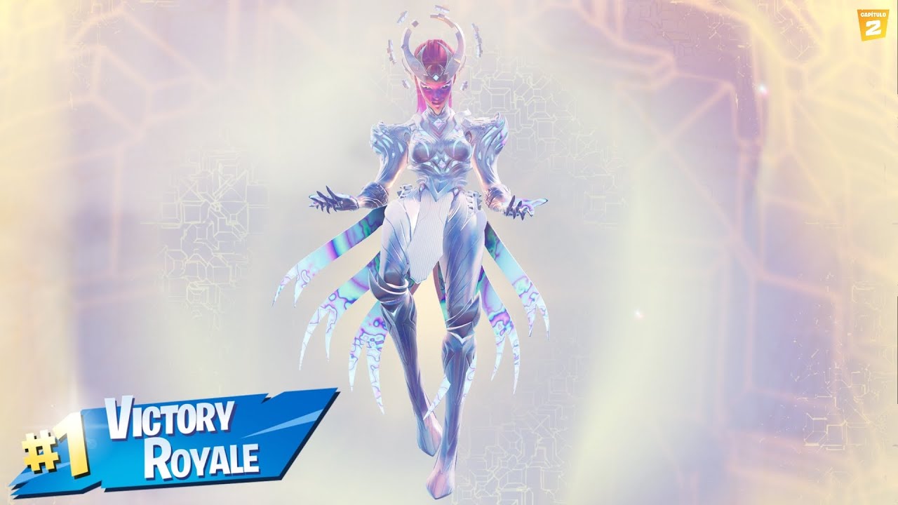 Victoria con la skin LA REINA DEL CUBO Fortnite - Masche