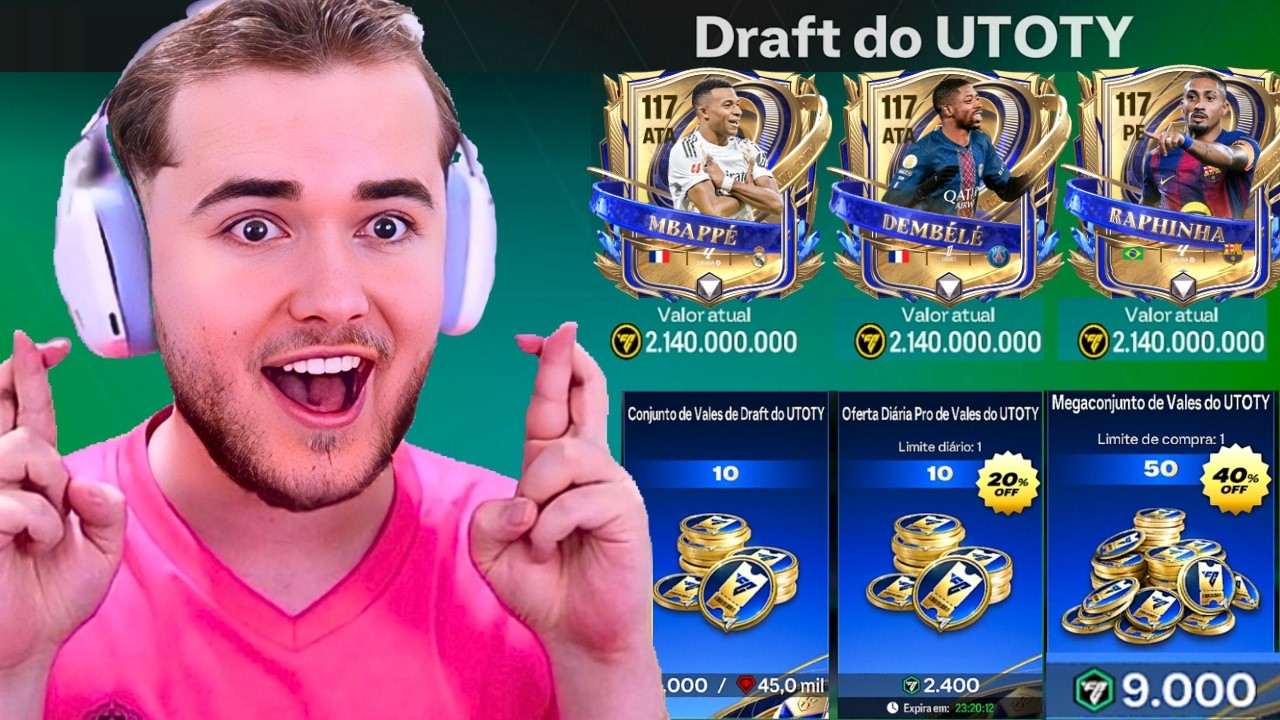 FUI o PRIMEIRO a PEGAR os UTOTY de GER 117 no FC MOBILE 26