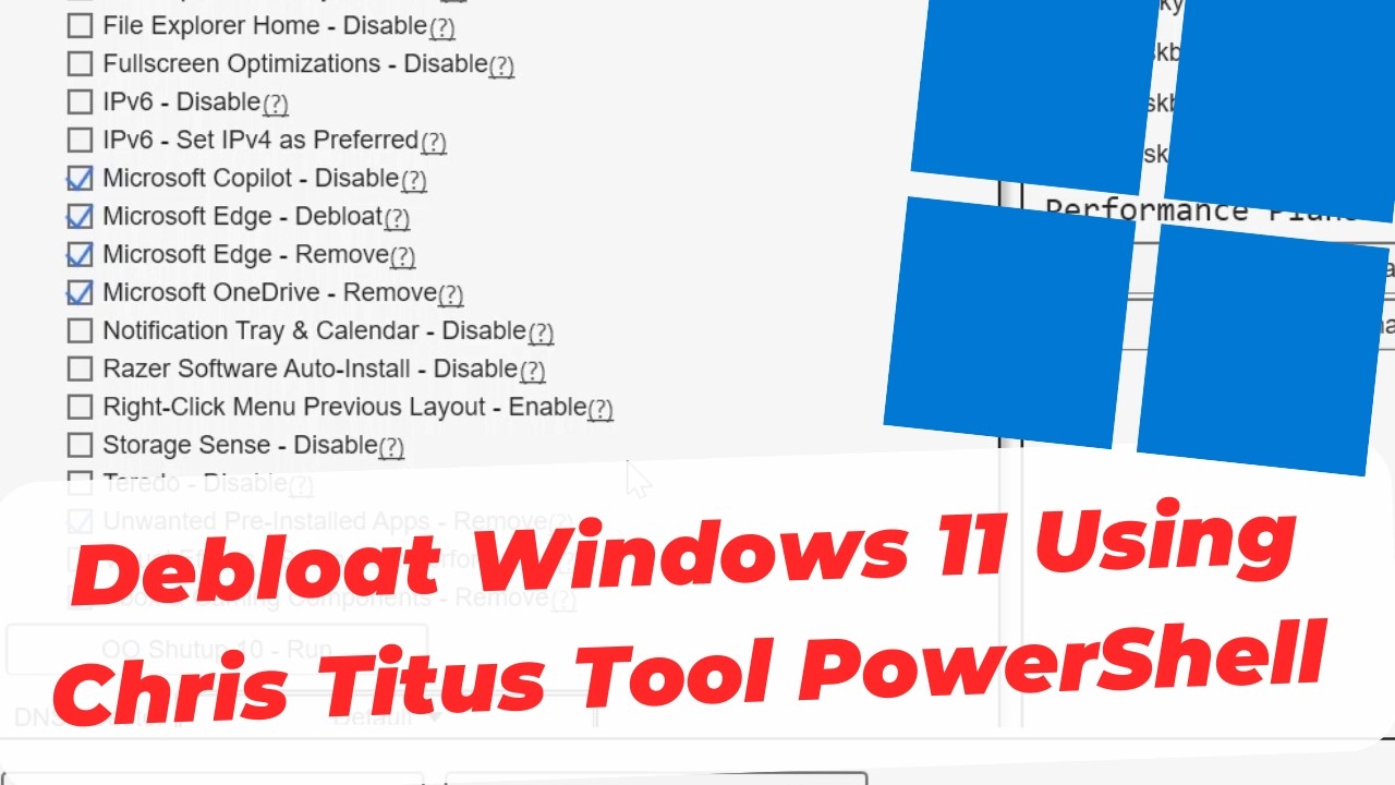Как очистить Windows 11 от ненужных приложений с помощью инструмента Криса Титуса PowerShell