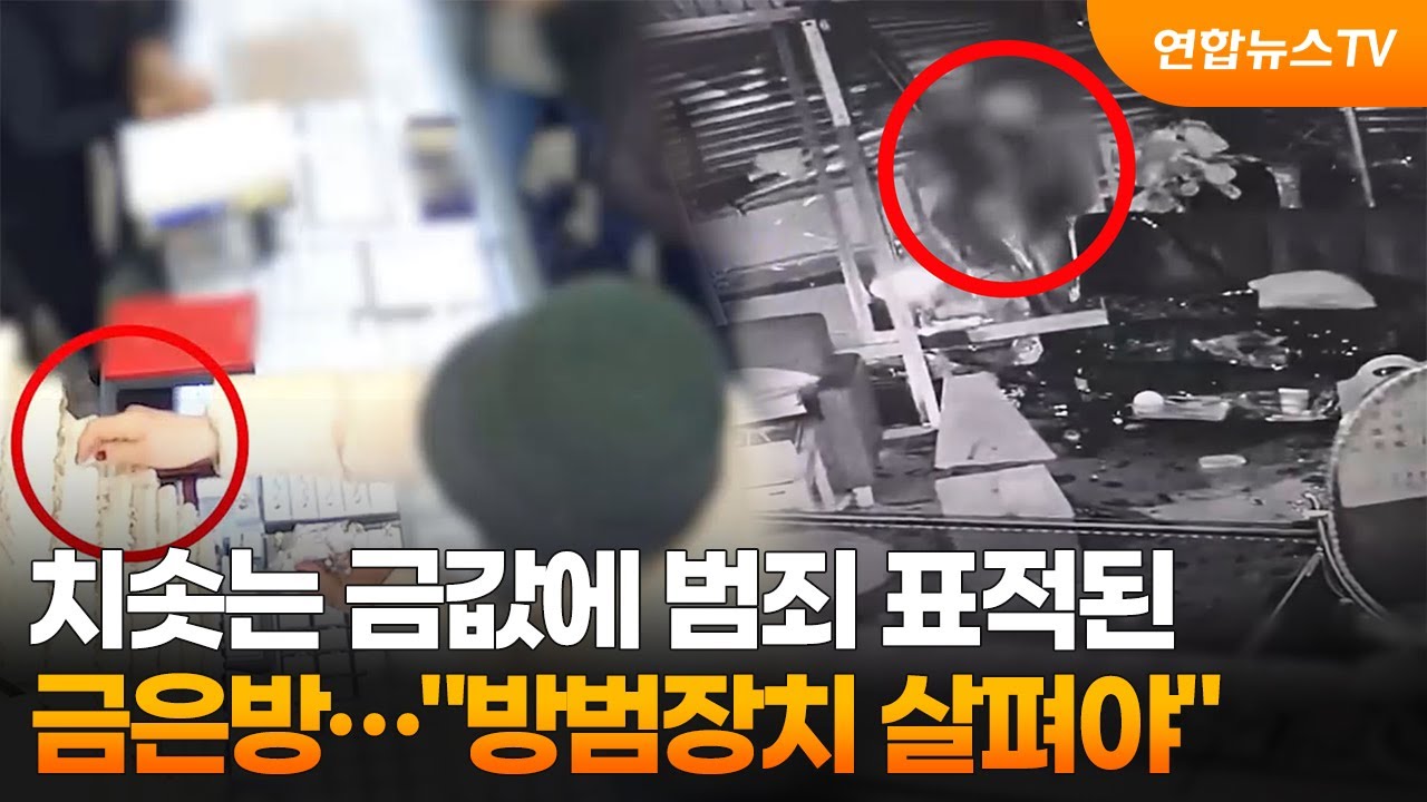 치솟는 금값에 범죄 표적된 금은방…