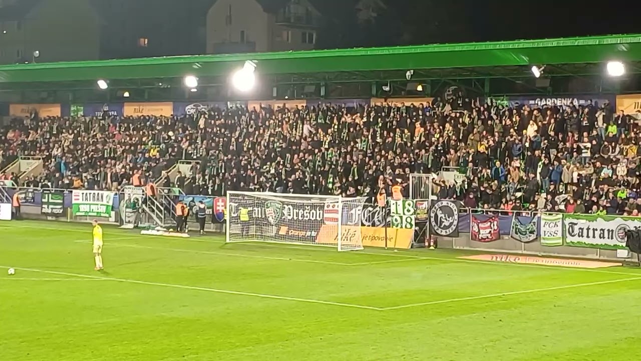 Fans FC Tatran Pre&scaron;ov Z&aacute;pas FC Tatran Pre&scaron;ov - FC Spartak Trnava 2:1