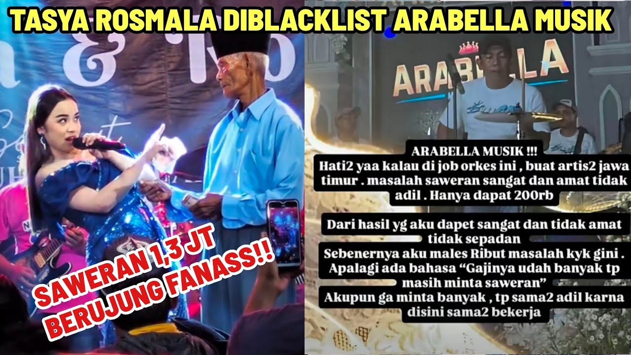 SAWERAN 1,3 JT BERUJUNG FANASS!! TASYA ROSMALA SAMPAI DIBLACKLIST ARABELLA MUSIK!!