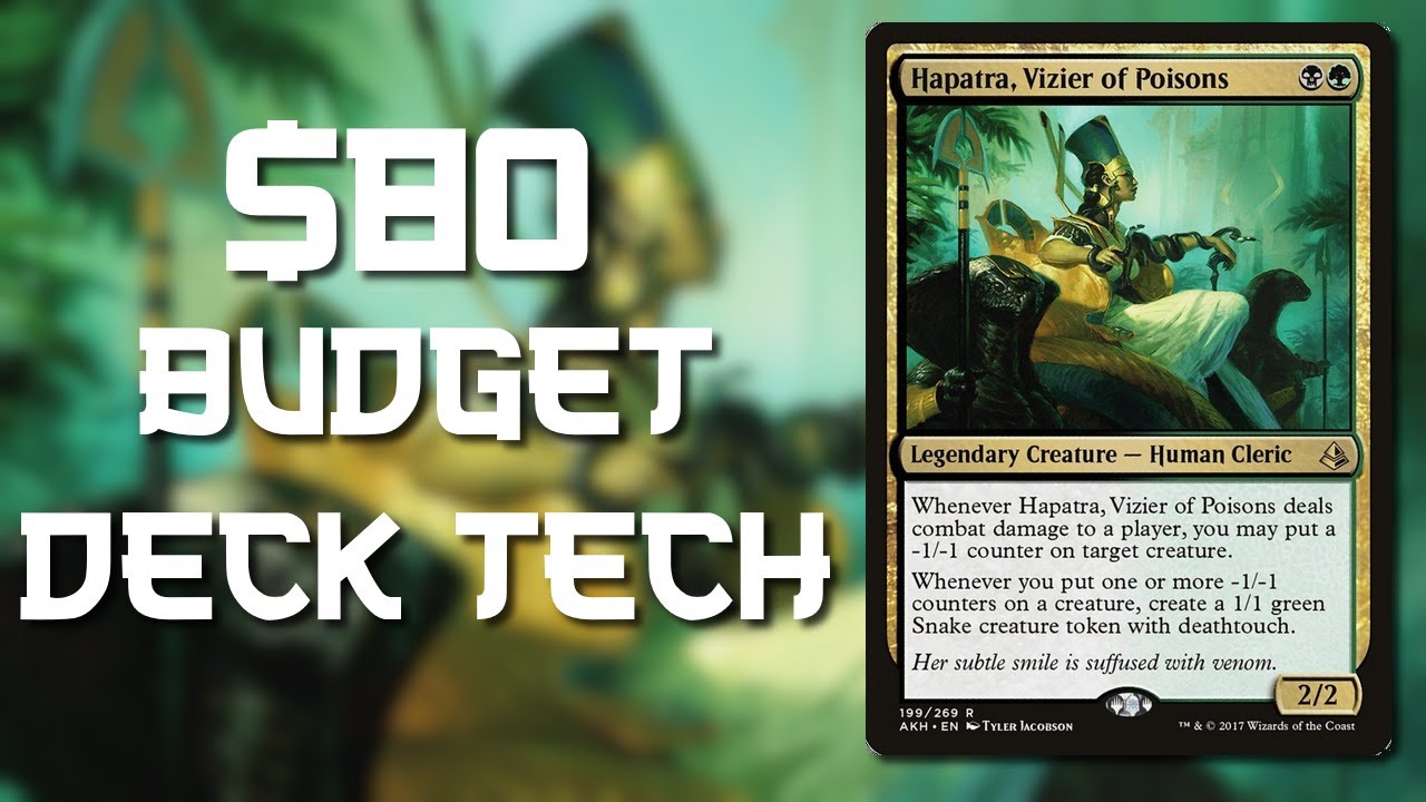 Hapatra, Vizier of Poisons | $80 Budget Commander Deck Tech | -1/-1 Counters, Deathtouch | MTG EDH