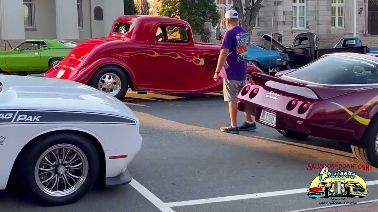 Salisbury Downtown Cruisers, Saturday Night Car meet 6-15-2024 Salisbury,North Carolina