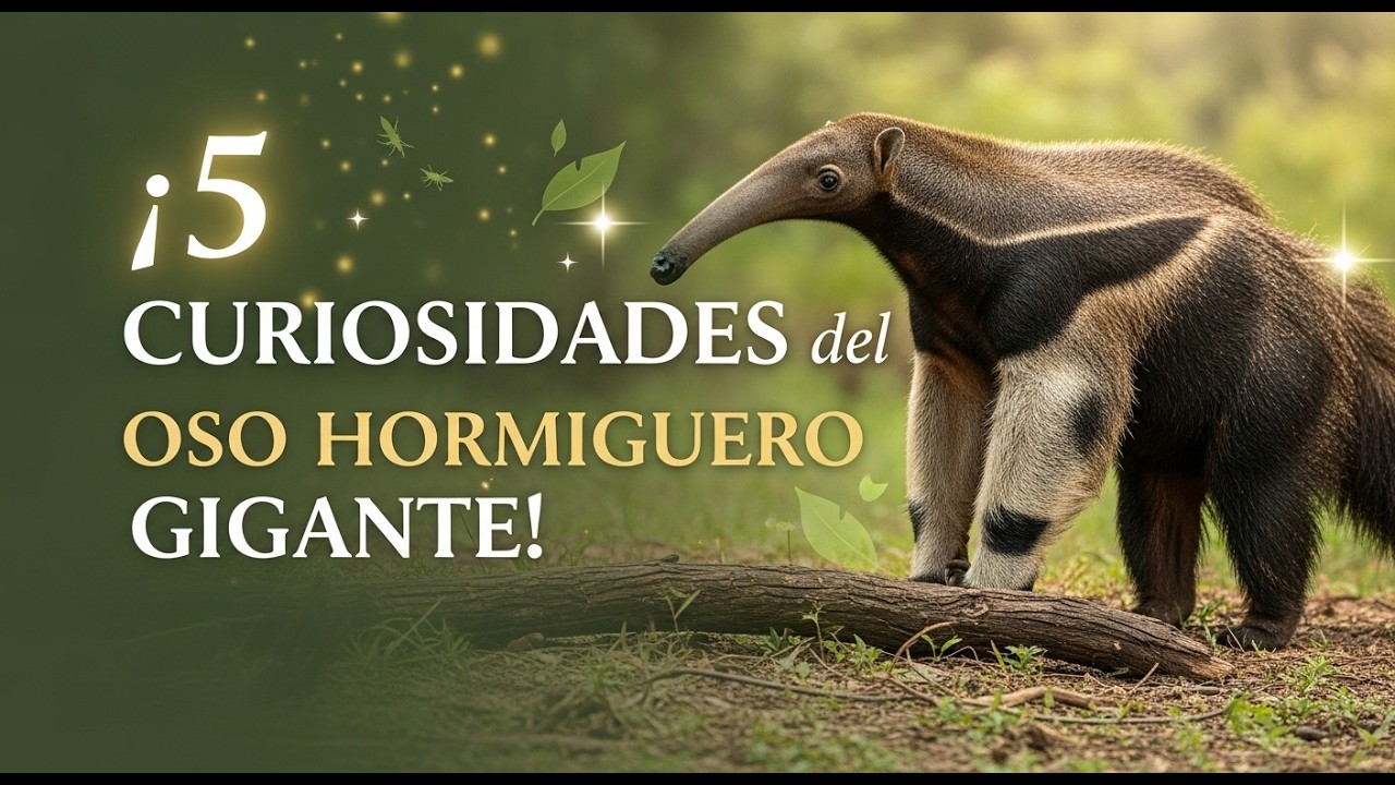 👉 ¡5 CURIOSIDADES FASCINANTES sobre el OSO HORMIGUERO GIGANTE! 🐜🐻