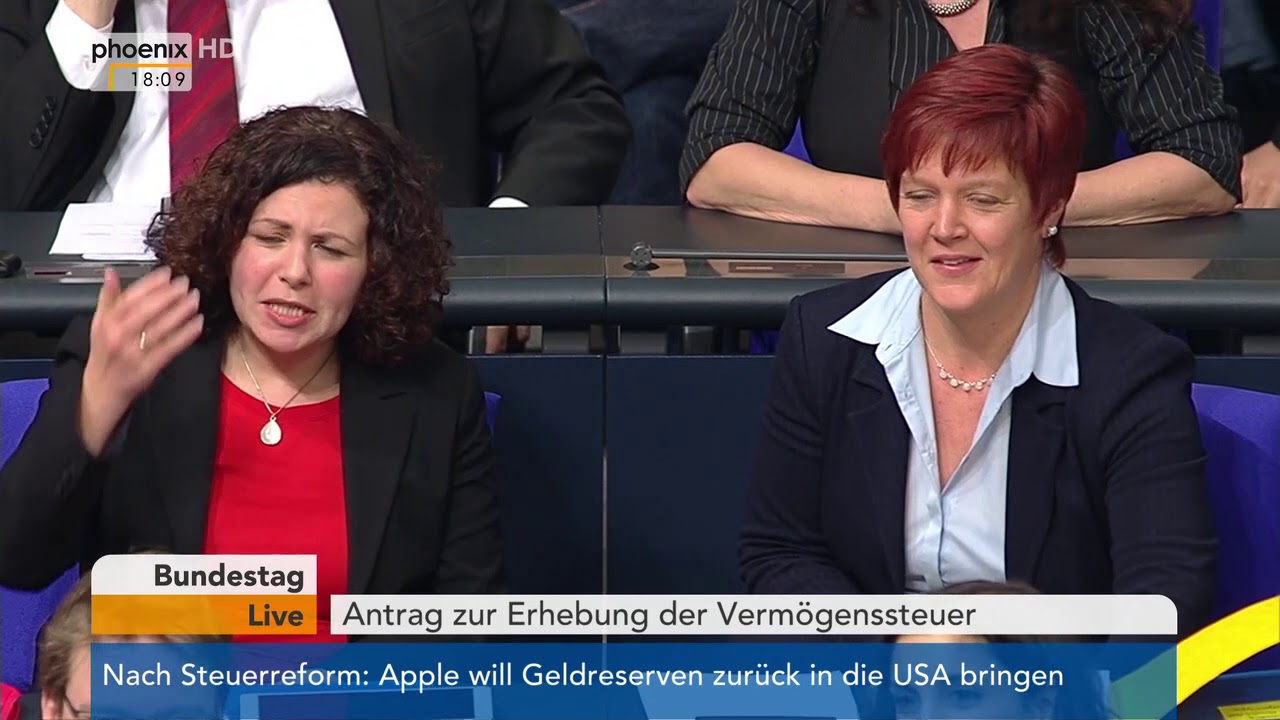 Bundestagsdebatte zur Erhebung der Vermögenssteuer am 18.01.18