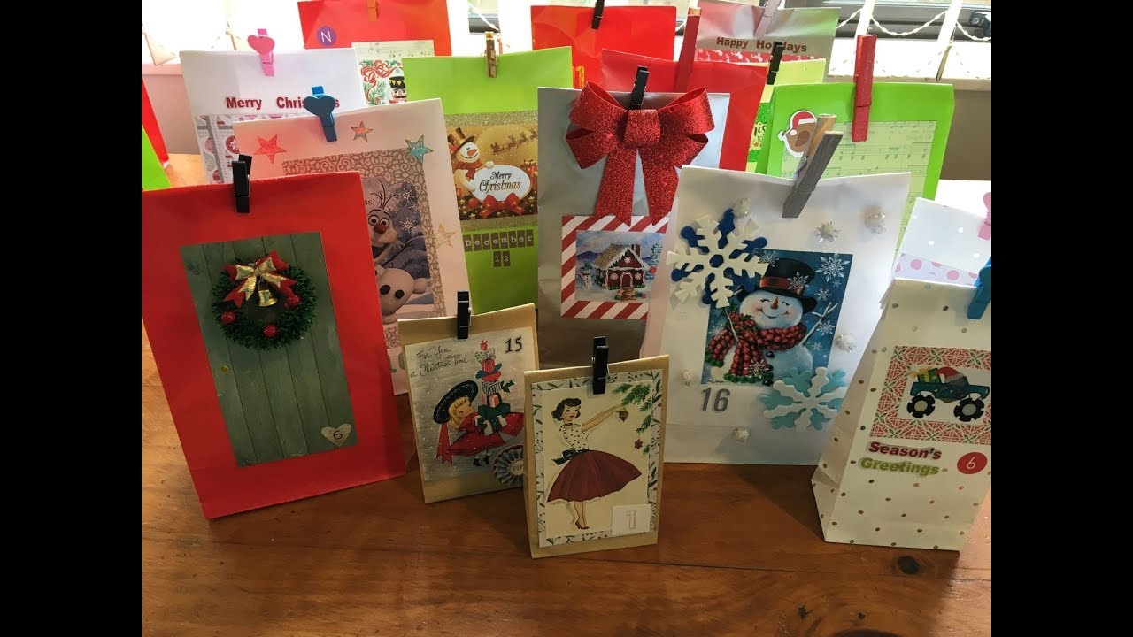 🎀🎄 DIY Christmas Advent Calendar Bags 🎄🎀