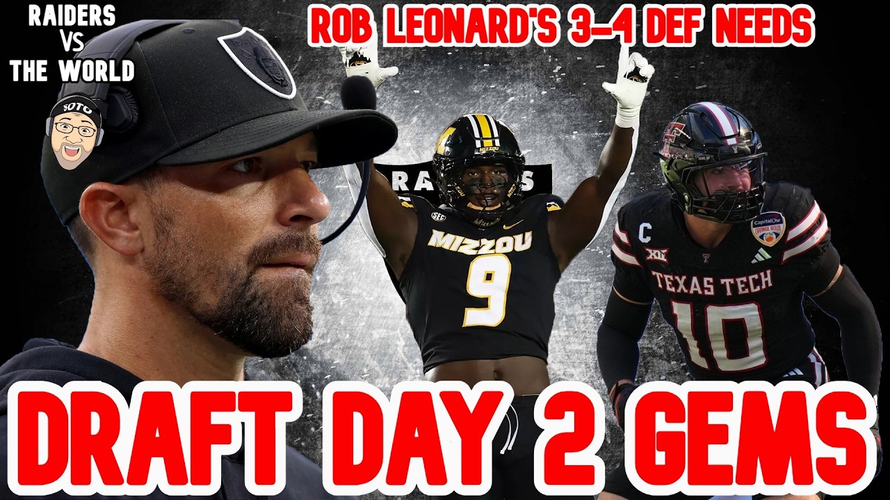 DRAFT DAY 2 GEMS FOR THE RAIDERS SWITCH TO A 3-4 DEFENSE #nfl #raiders #football
