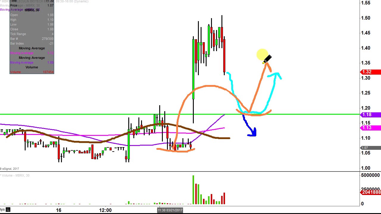 Moleculin Biotech Inc - MBRX Stock Chart Technical Analysis for 03-22-17