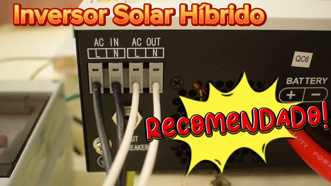 ECG SOLAX Inversor Solar Híbrido Probado 1kwa 12v 220vac