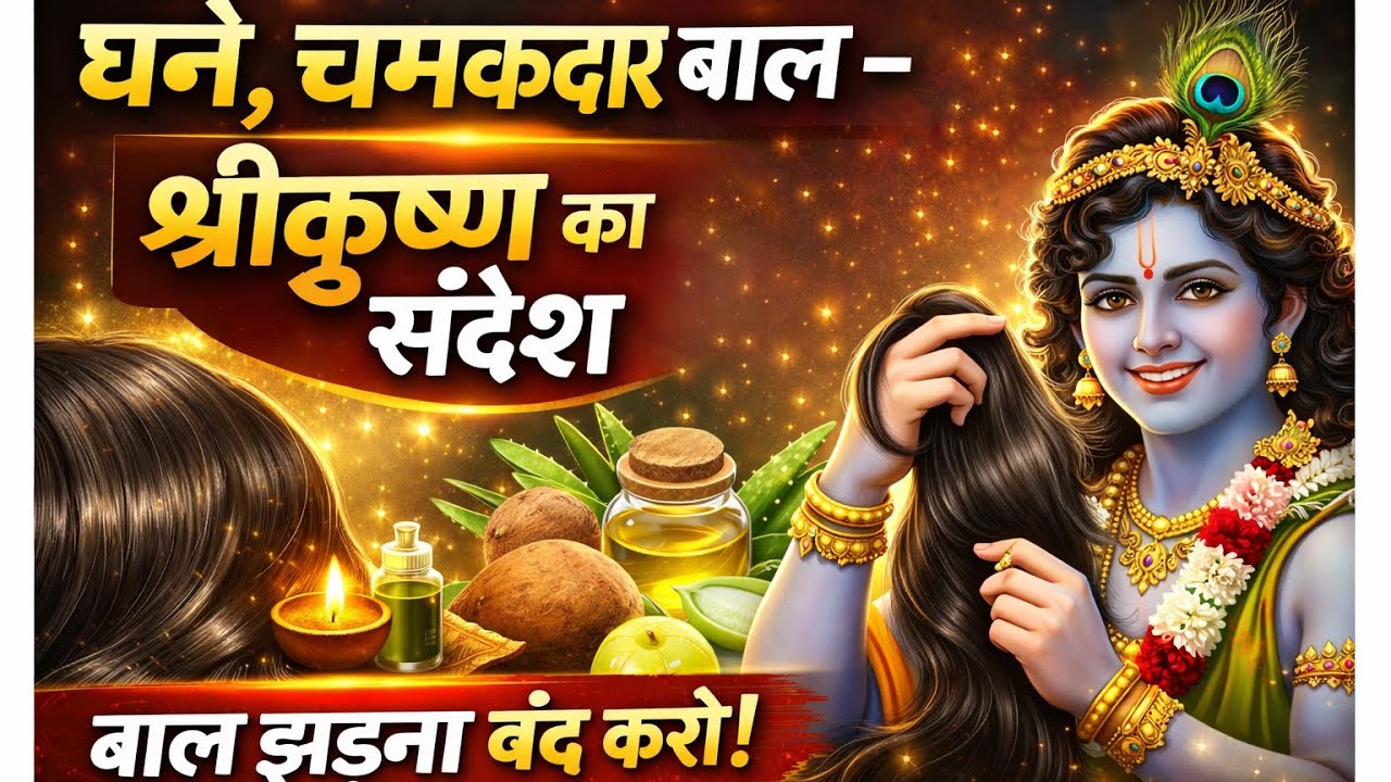 Krishna Hair Care Motivation Story in Hindi | बालों की देखभाल का श्रीकृष्ण संदेश | Healthy Hair Tips