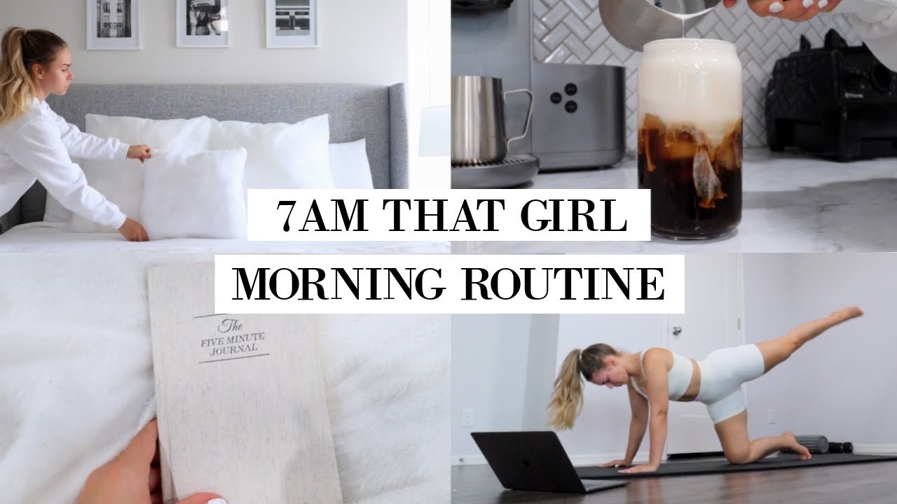 7AM MORNING ROUTINE | THAT GIRL MORNING ROUTINE | PRODUCTIVE + HEALTHY MORNING ROUTINE
