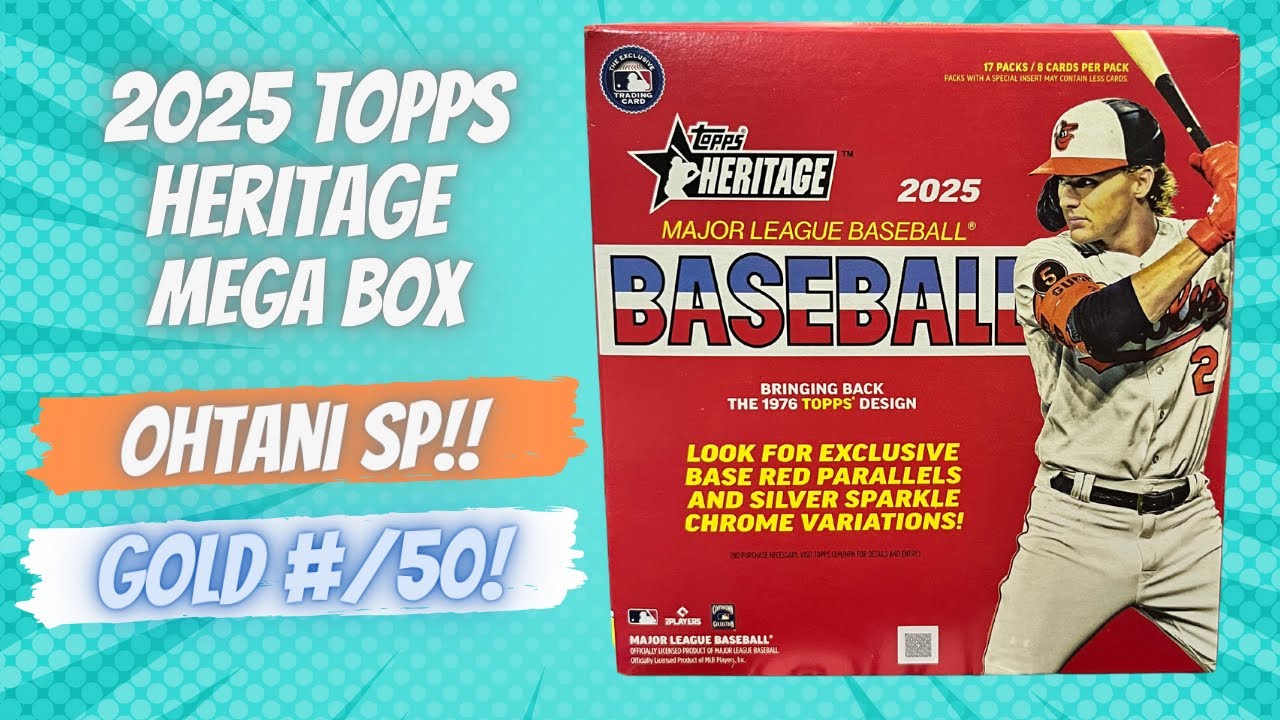 🔥 SP Super Star 😮 2025 Topps Heritage Mega Box ** Gold #/50 + SP Best Value??  **