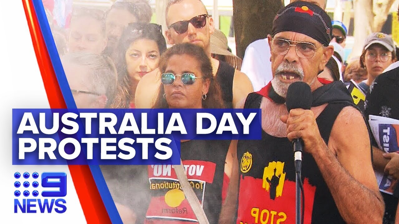 Indigenous Australians protest ‘Invasion Day’ | Nine News Australia