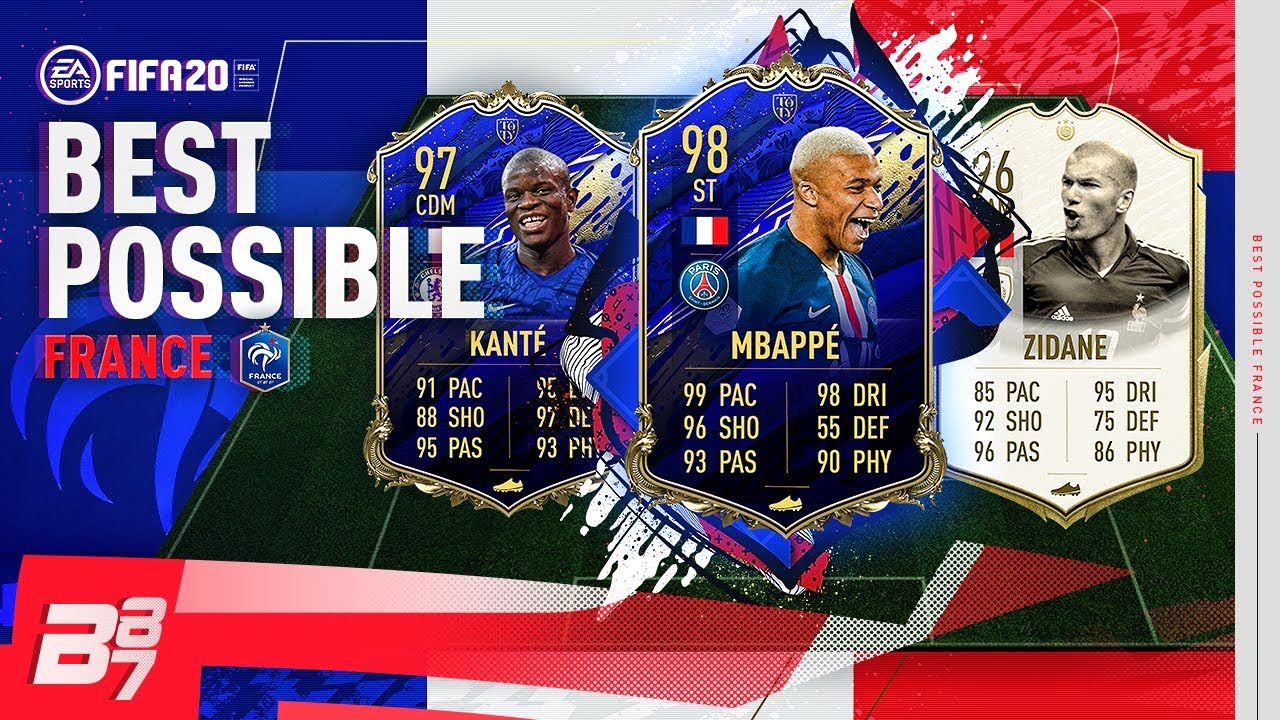 BEST POSSIBLE FRANCE TEAM w/ TOTY MBAPPE AND PRIME ICON ZIDANE! | FIFA 20 ULTIMATE TEAM
