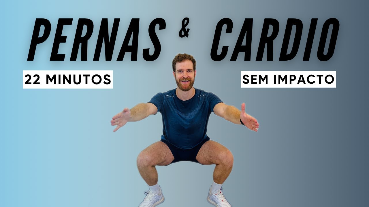 Treino de pernas e cardio em casa para queimar gordura e fortalecer [iniciante-/-intermediário]