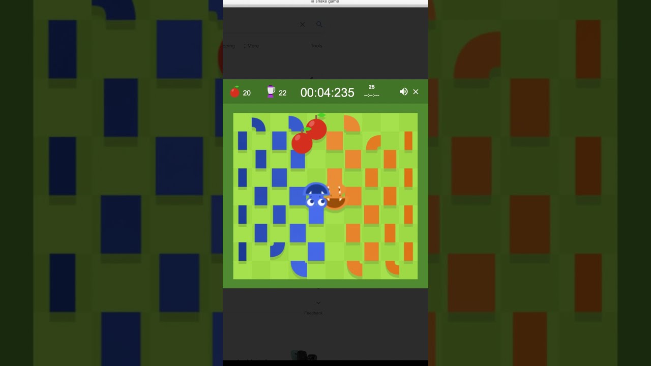 Fastest Maximum Score - Google Snake - 4 Seconds