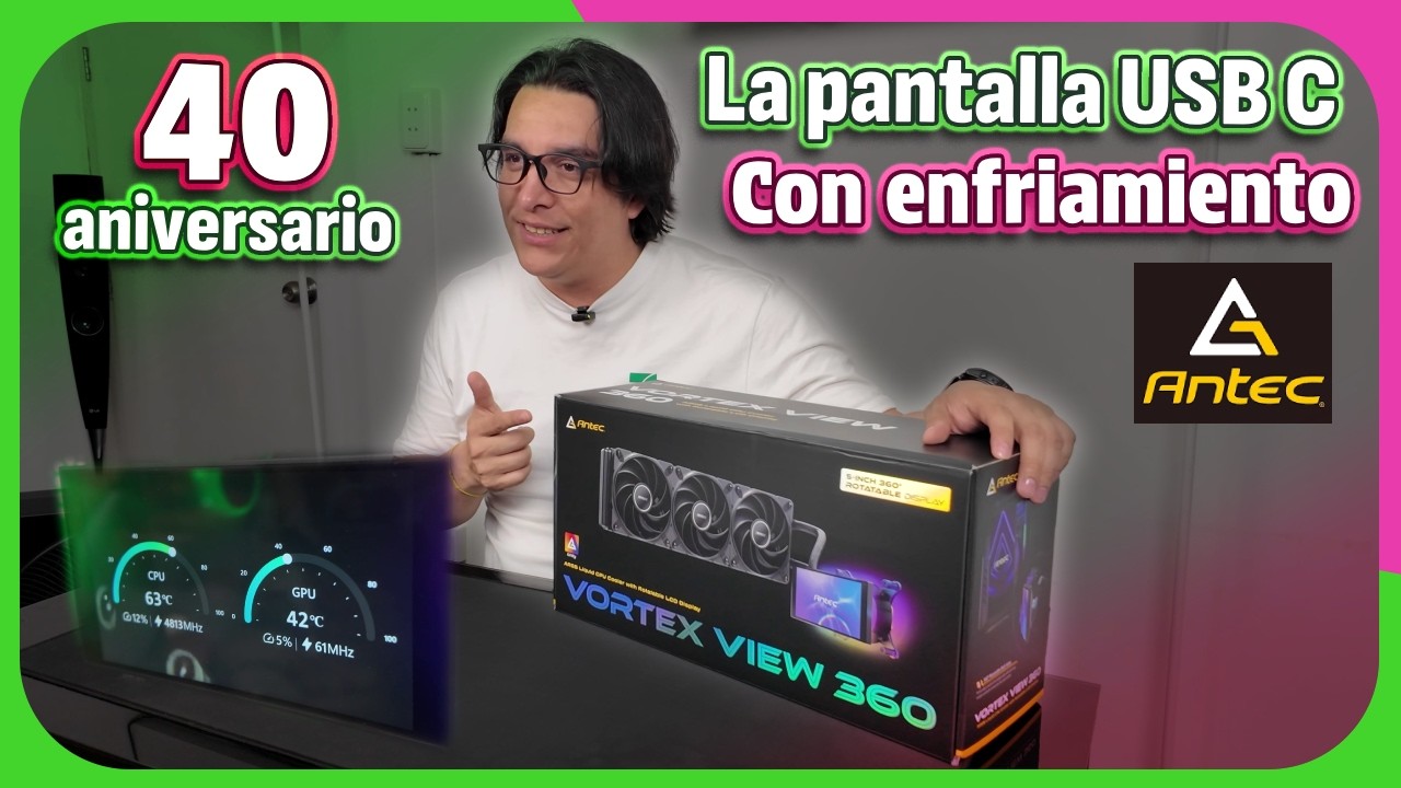 Esta pantalla USB C enfr&iacute;a tu CPU | Antec Vortex View 360 - Byte de Tecnolog&iacute;a