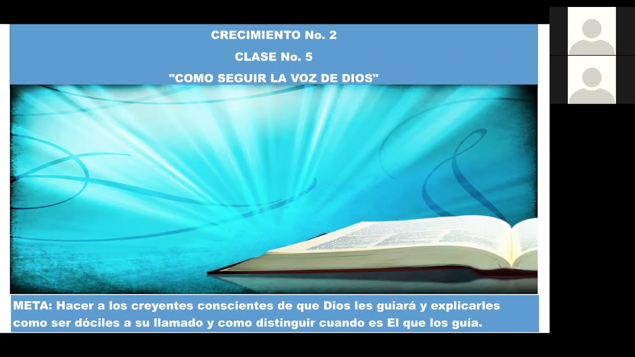 Crecimiento2 clase5-Como seguir las voz de Dios