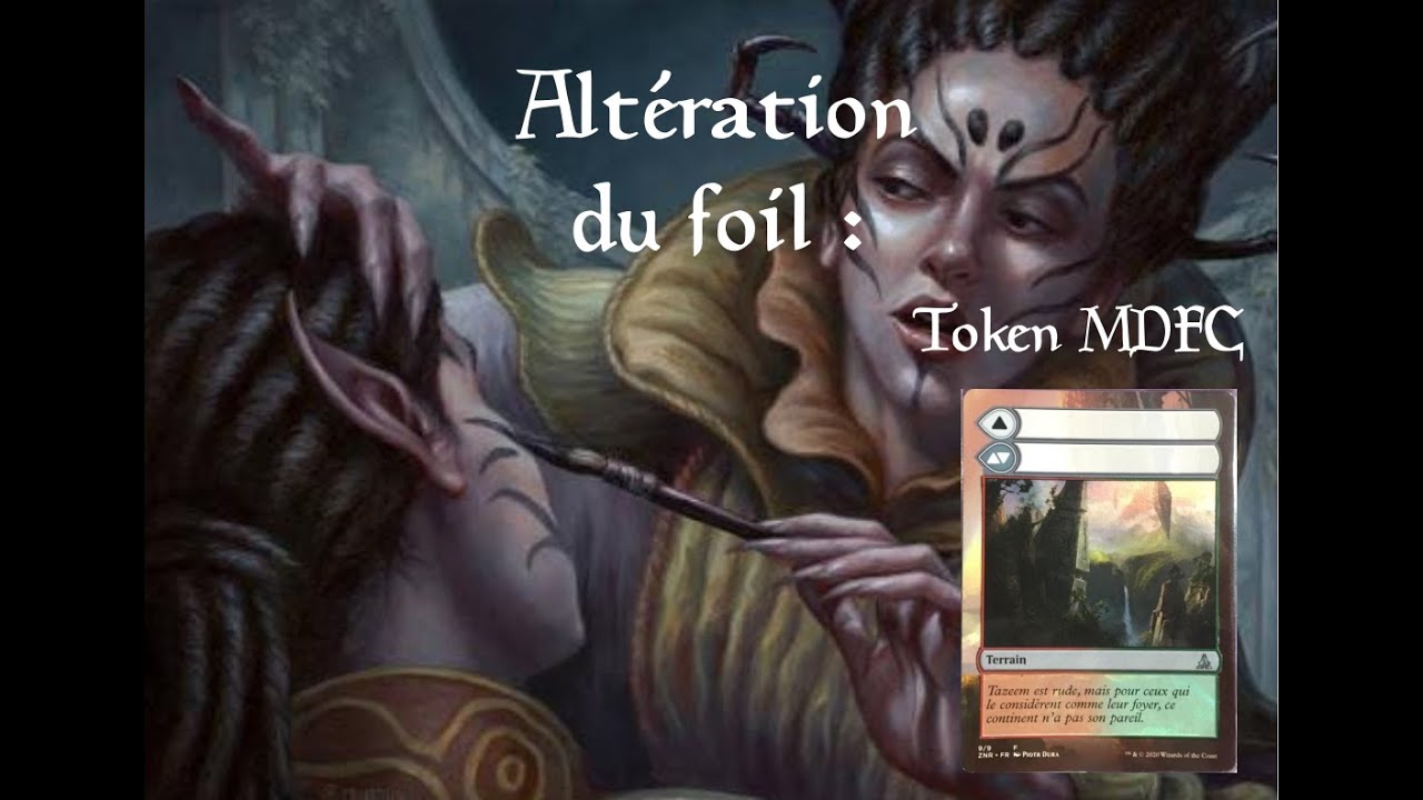 Altération Magic #15 Token MDFC Zendikar foil  - Thatch
