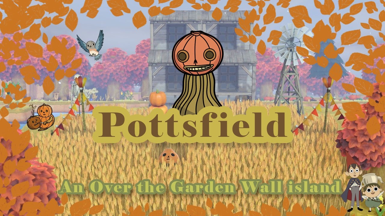 Pottsfield Tour 🎃 | ACNH🍂 Over the Garden Wall themed island!